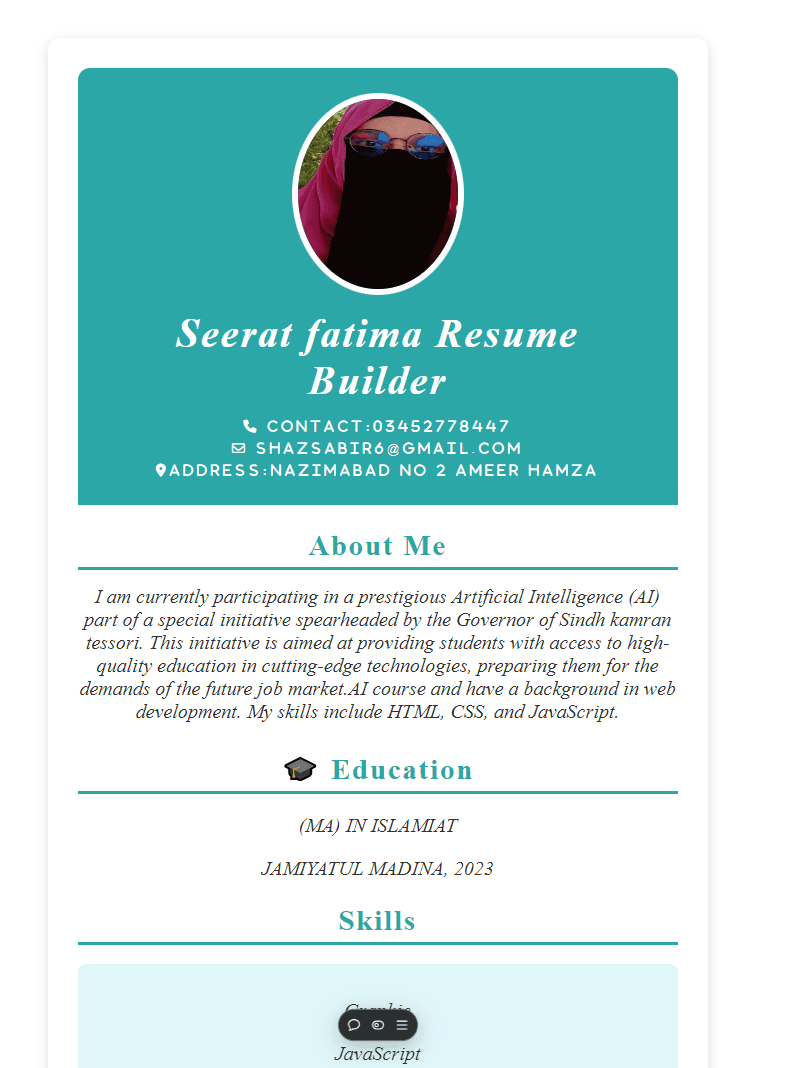 Online Resume